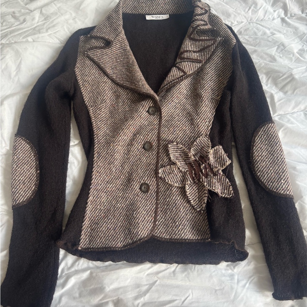 Stylish Brown and Cream Women's Jacket